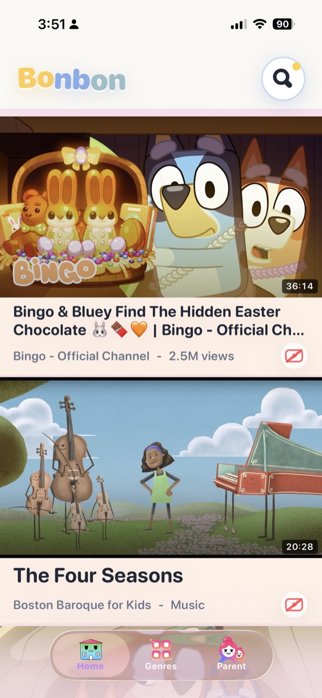 Главная лента Bonbon с отобранными детскими видео